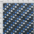 thumbnail image 3 of oneOone Velvet Medium Blue Fabric Poker Card Sewing Craft Projects Fabric Prints By Yard 58 Inch Wide, 3 of 4