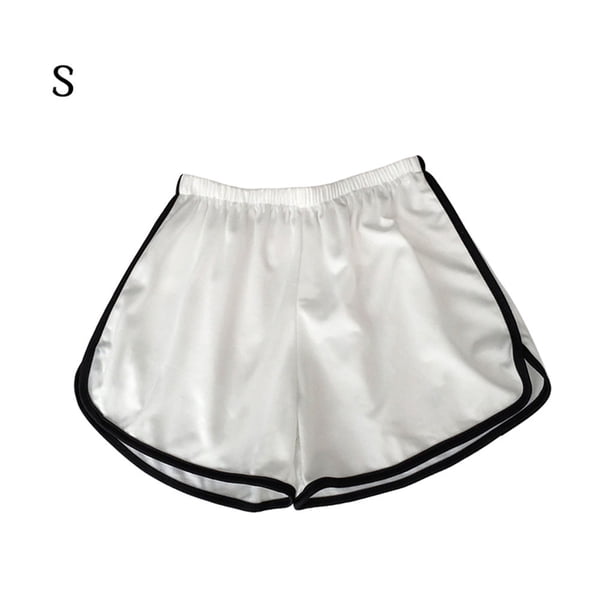 Pantalones cortos deportivos para mujer Pantalones cortos deportivos sueltos con pierna ancha Pantalones cortos deportivos, Blanco, S Kearding AP001487-01B
