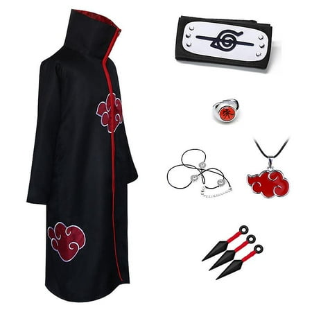 Naruto Costume Akatsuki Cloak Cosplay Itachi Cape Cosplay Sasuke/1