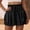 Black, variant on OIUUAK Linen Shorts Women Flowy Shorts For Women Casual Shirred Elastic Shorts High Waisted Shorts Ruffle Shorts Athletic, relaxed fit shorts women, shorts for summer, summer shorts