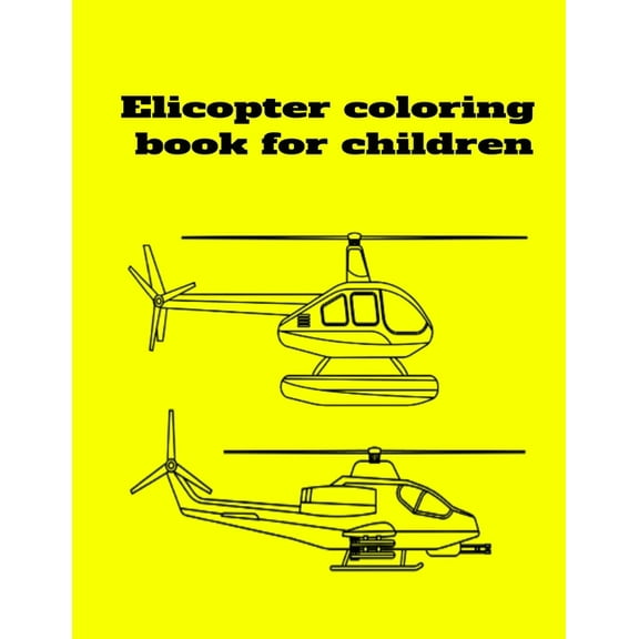 Elicopter coloring book for children (Paperback)