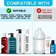 thumbnail image 3 of Dispensador de shampoo DupakSYS, paquete de 4, compatible con botellas de 1 L, negro y blanco, 3 of 7