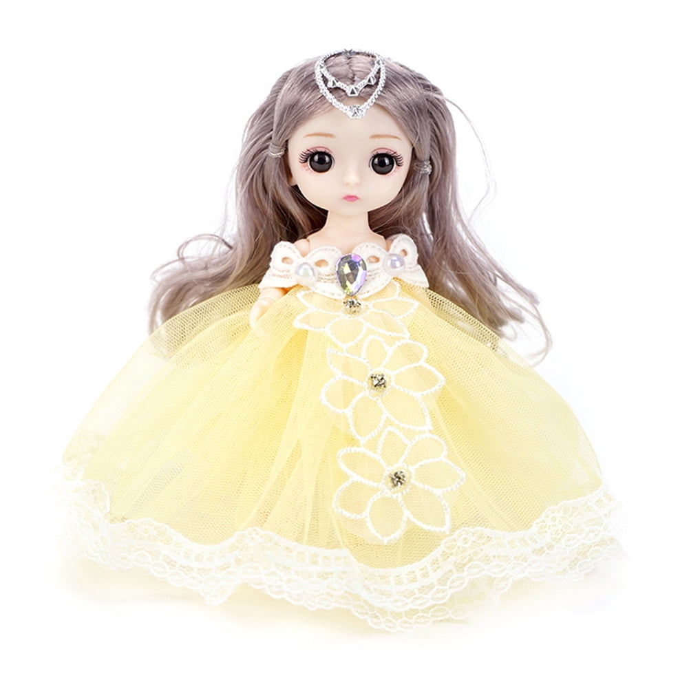 18cm Bjd Joint Doll Cute Style Clothes Simulation Princess Dress Up Toy