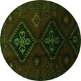 thumbnail image 1 of Ahgly Company Indoor Round Persian Green Traditional Area Rugs, 3' Round, 1 of 1