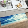 thumbnail image 3 of Beach Wave Dawn Anti-Fatigue Ergonomic Carpet, 45x17.5 Inch Kitchen Non-Slip Mat, Bathroom Bath Mat, Bedroom and living Room Use Thickened Extended Memory Foam Absorbent Mat., 3 of 6