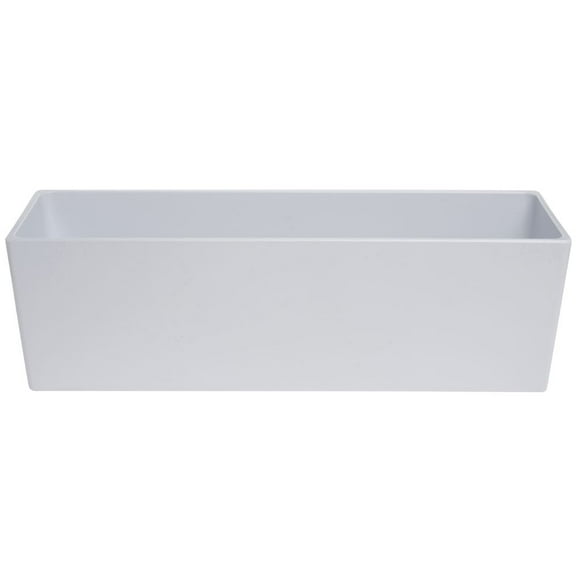 HUBERT® Modular Food Bar Pan 1/2 Size Long Bright White Melamine - 6"H