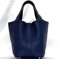 thumbnail image 4 of Pre-Owned Hermes Hermès Picotin Lock PM handbag f-23697 in navy blue with Bleu Nuit... (Good), 4 of 11