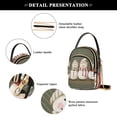 thumbnail image 4 of FORMRS Crossbody Bag for Women Quilted Travel Shoulder Cell Phone Purse with Chain Strap Handbag, Cute Snowmen, 4 of 7