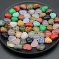 thumbnail image 2 of Natural Mixed Gemstone Heart Cabochon CAB Flatback Reiki Chakra Beads 15mm*18mm, 2 of 8