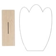 thumbnail image 1 of Espejo de Maquillaje Acrílico Sunnimix Irregular Base de Madera, 1 of 7