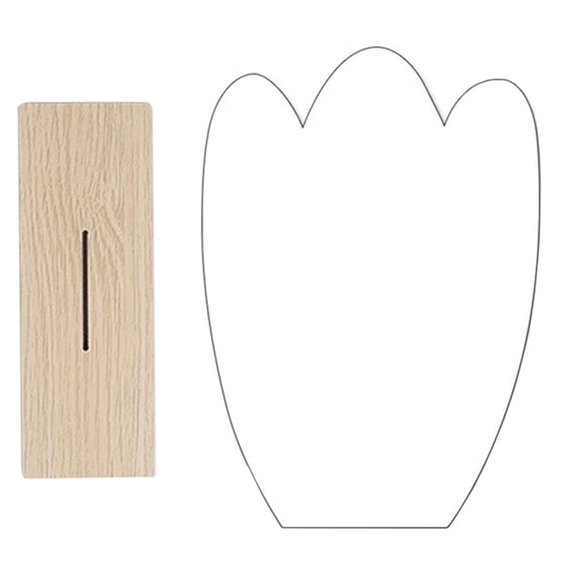 Espejo de Maquillaje Acrílico Sunnimix Irregular Base de Madera