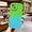 Green/Blue, variant on Case for iPhone 14 Pro,iPhone 14 Pro Case,Gradient Cute Curly Wave Frame Shape Shockproof Bumper Soft Silicone Protective Phone Case for iPhone 14 Pro,6.1 inch 2022 (Green/Blue)