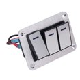 thumbnail image 1 of Panel de interruptor basculante reemplazo de panel de interruptor LED azul larga vida útil SPST con pegatinas de bricolaje para remolques ANGGREK Otros, 1 of 8