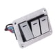 thumbnail image 5 of Panel de interruptor basculante interruptor resistente de resistencia al desgaste de 3 vías con LED azules para yate de coche RV, 5 of 12