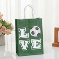 thumbnail image 4 of 12 Uds. Bolsa de papel para recuerdo de fiesta de fútbol ​​bolsas de dulces con tema de fútbol ​​bolsas de embalaje de regalo, 4 of 8