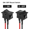 thumbnail image 4 of 10PCS KCD1-01 Pre-Wired On/Off Boat Switch Toggle Switch 2 Pin 6A/250V 10A/125V AC Mini Square Toggle Switch for Auto Cars, 4 of 6
