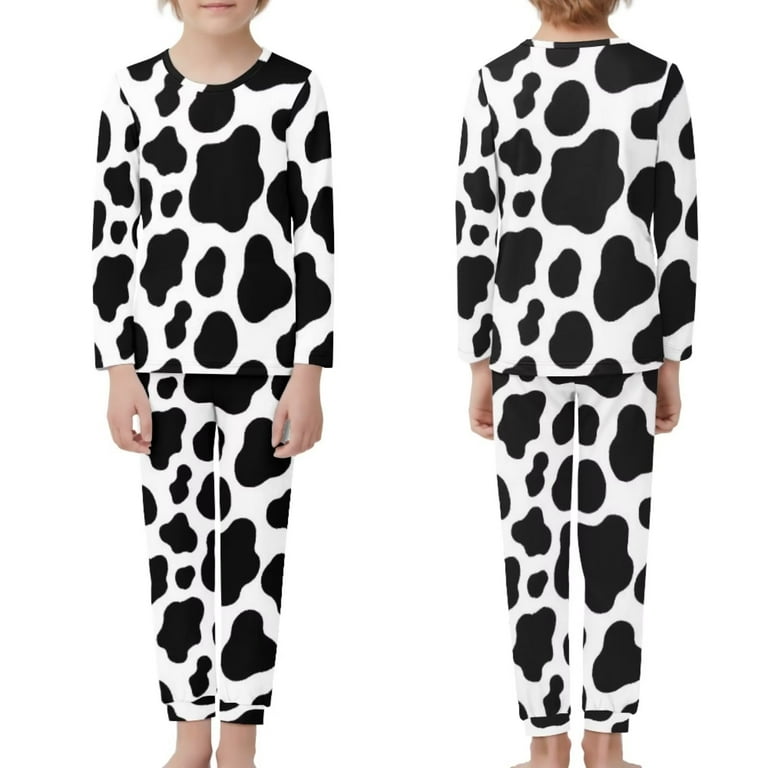 Cow pajamas for kids hot sale