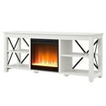 thumbnail image 6 of Evelyn&Zoe Sawyer Rectangular TV Stand with Crystal Fireplace for TV's up to 65", White, 6 of 9