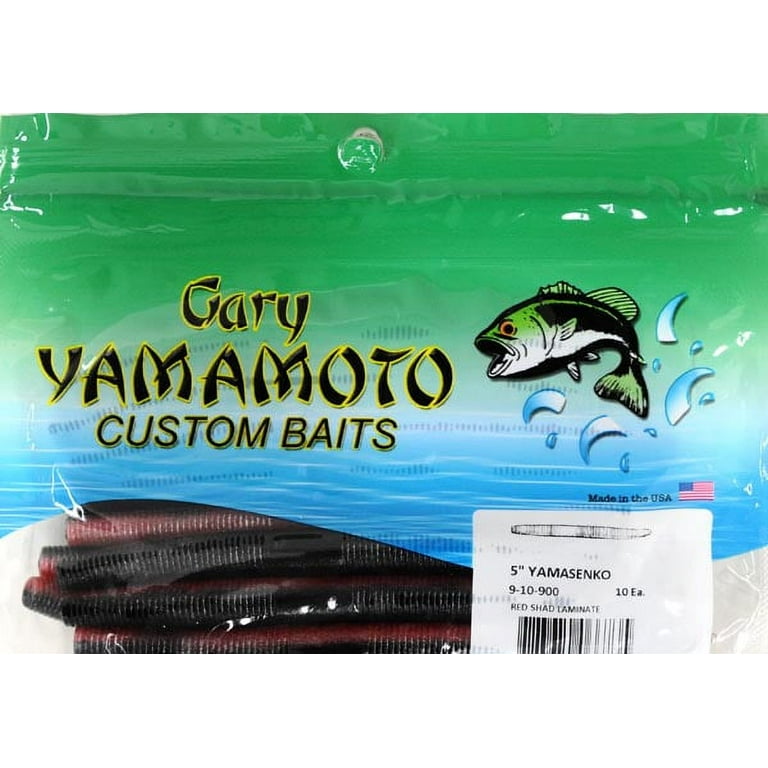 YAMAMOTO 4'' SENKO / GREEN PUMPKIN/BLACK FLAKE / 50 PACK 