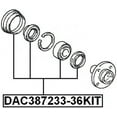 thumbnail image 2 of Febest FRONT WHEEL BEARING REPAIR KIT 38X72X33X36 # DAC387233-36KIT OEM 90363-38006, 2 of 2