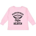 thumbnail image 3 of Inktastic Handpicked for Earth By My Nana in Heaven with Angel Wings Boys or Girls Long Sleeve Toddler T-Shirt, 3 of 5