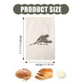 thumbnail image 5 of Bread Bag with Waterproof Lining Drawstring Closure Sourdough Storage Container, 5 of 9