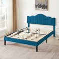 thumbnail image 5 of Javlergo Upholstered Platform Bed Frame with Adjustable Headboard, Wood Slat Support and Noise-Free, No Box Spring Needed Blue Full, 5 of 5