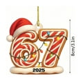 thumbnail image 3 of Christmas 67 Acrylic Ornament, Six Seven Funny Christmas TreeOrnament, 67 Christmas Ornament, Multi-Purpose for Xmas Holiday & Birthday Decorations, for Humor Lovers and Gift Givers A, 3 of 6