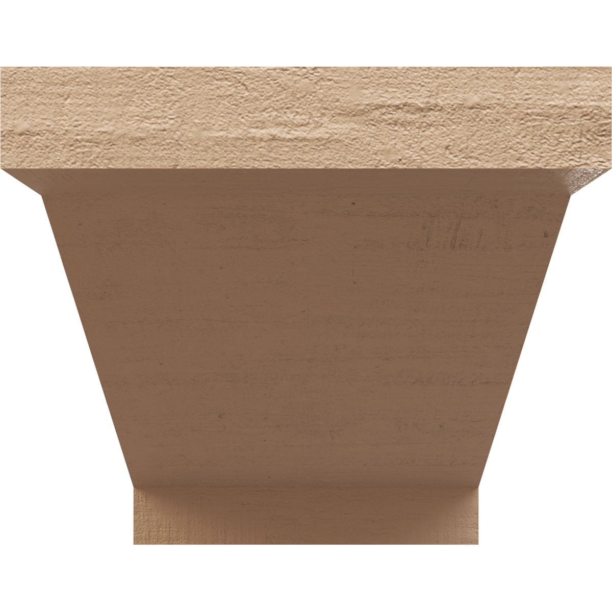 8"W x 16"D x 8"H Wide Burlington Rough Cedar Woodgrain TimberThane Corbel, Primed Tan