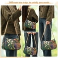 thumbnail image 4 of FORMRS Womens Shoulder Bag with Chain Strap Clutch Purse Cute Tote Handbag, White Floral Garden, 4 of 7
