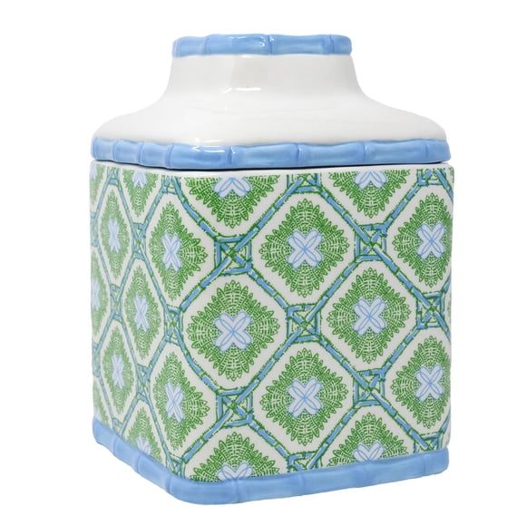 Lilly Pulitzer Ceramic, Square, Tissue-Box Cover,
