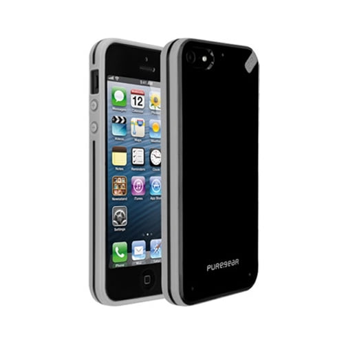 PureGear Slim Shell Coque Rigi - Coque pour Téléphone Portable - Thermoplastique - Noir de Thé - pour iPhone 5 d'Apple