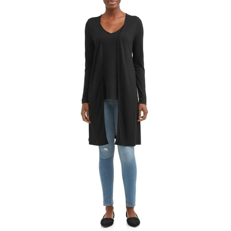 Women's Long Cardigan and Knit Tank Top Bundle (Best Long Tank Tops)