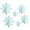 A, variant on Christmas Hanging Snowflake Decoration, 6pcs 3d Snowflakes, Snowflake Pendant, Suitable for Winter Wonderland Ice And Snow Christmas Birthday Party Decoration (Silver).