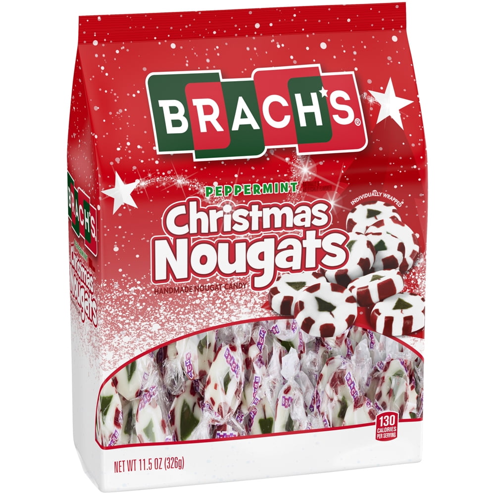 Brach S Peppermint Christmas Nougats Holiday Candy 11 5oz Walmart Com Walmart Com