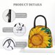 thumbnail image 4 of Easygdp Vibrant Sunflower Painting Bolsa de Almuerzo Insulada Grande, Forro de Aluminio, Diseño Espacioso, a Prueba de Fugas, Ideal para Trabajo, Picnics, Viajes y Actividades al Aire Libre, 4 of 6