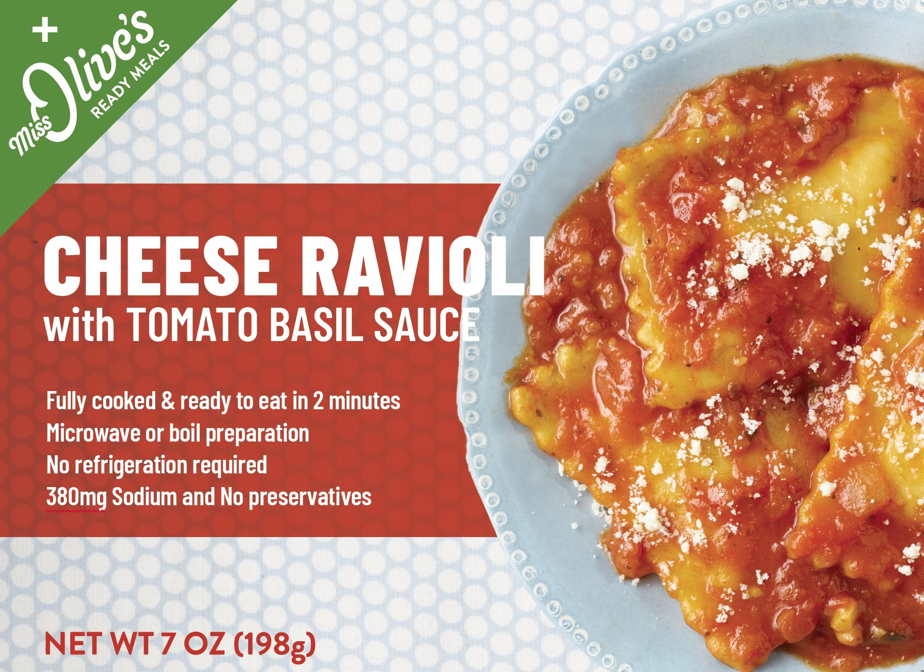 Miss Olives Vegetarian Ready to Eat Meals (Bundle of 6: 2 of Each Item Cheese Ravioli, Southwest Bean & Grain, and Pasta Faggioli)