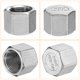 thumbnail image 4 of 3 Pcs Tapón Hexagonal de Acero Inoxidable 304, Accesorio de Tubería de Rosca Femenina NPT 3/8", 4 of 7