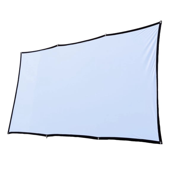 60 72 100 120 150 Inch 16:9 Portable Wrinkle Free Lightweight Projector Screen Home Outdoor Front Rear Projection Curtain Fabric