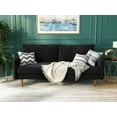 thumbnail image 5 of Koby Home Sectional Sofa Sleeper Couch 3-Seater Sofas 70" Couches for Living Room Charcoal Black, 5 of 7