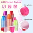 thumbnail image 3 of 600 Pack Plastic Shot Glasses, 2 oz Disposable Cups, Mini Multicolor Party Cups for Drinking, Tasting, Serving Samples, Birthday Party Supplies, Picnic (6 Colors), 3 of 7