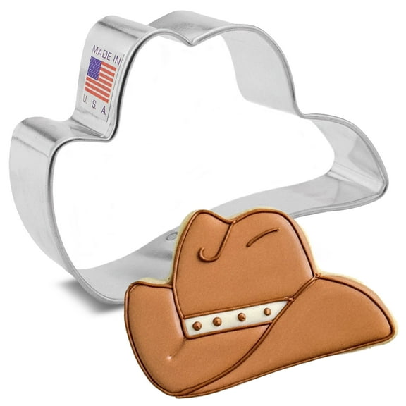Ann Clark Cookie Cutters Cowboy Hat Cookie Cutter, 3.5"