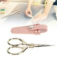 thumbnail image 1 of Sewing Knitting Threading Scissors with Green PU Leather Cover, Premium Stainless Steel Material Sharply Blade Embroidery Scissors for Manual, 1 of 7