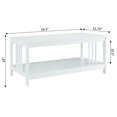 thumbnail image 3 of Convenience Concepts Table Basse Mission en Finition Bois Blanc, 3 of 3