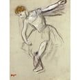 thumbnail image 2 of Degas, Edgar 12x14 Black Ornate Wood Framed with Double Matting Museum Art Print Titled - A Dancer Seen In Profile, 2 of 4