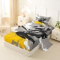 thumbnail image 2 of Castle Fairy Comic Sport Bike Twin Sheet Sets 3pcs for Teens, Gray Track Speed Bedding for Teen Bedroom, Gray Yellow, 2 of 6