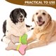 thumbnail image 5 of GOOHOCHY 3 piezas Juguete de peluche chirriante para perros, juguete para la dentición de cachorros, hueso de peluche para masticar, 5 of 8