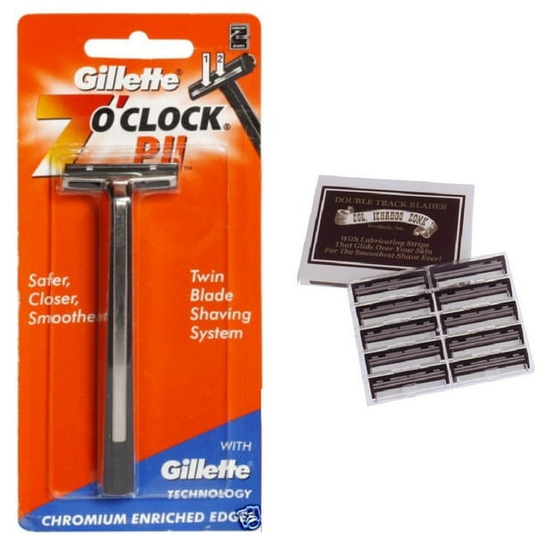 Gillette 7 O'Clock PII Trac II Razor + Colonel Ichabod Conk Trac II