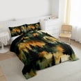 thumbnail image 3 of Homewish Teens Smoky Jungle 3 Pieces Queen Comforter Set,Botanical Plants Ultra Soft Bedding Sets,Abstract Woodland Bedding Comforter Set Breathable,Ultra Soft Home Decor,Reversible, 3 of 8