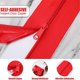 thumbnail image 2 of Instant Door Dust Protection Self-Adhesive Tarp Double Zipper Red, 2 of 5